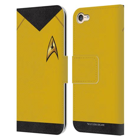 Star Trek Uniforms And Badges Tos Leather Book Wallet Case For Apple