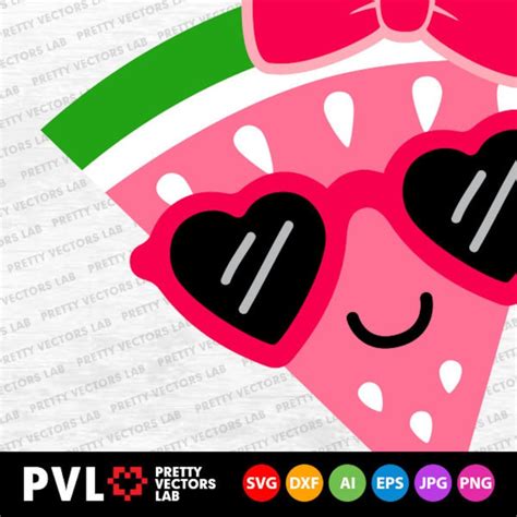 watermelon svg kawaii watermelons svg cute watermelon with etsy