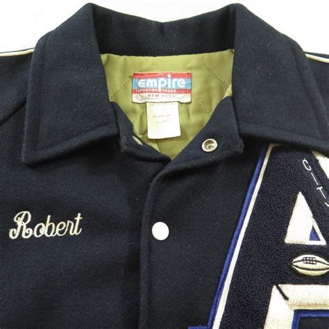 Vintage 80s Spartan Varsity Letterman Jacket XL D Pocket ...