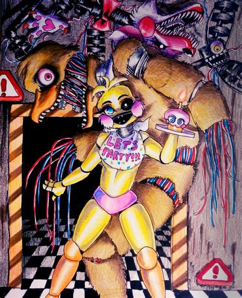 1200 Am Ladies Night Chica S And Mangle Fnaf 2 By Mizuki T A