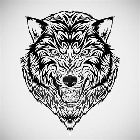 Wolf Head Tribal Tattoo By Kuzzie 013 On Deviantart Tribal Wolf Tattoos