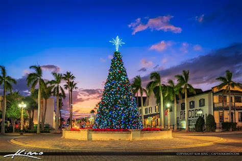 Christmas Tree 2016 Fort Pierce Florida Sunset Hdr Photography By