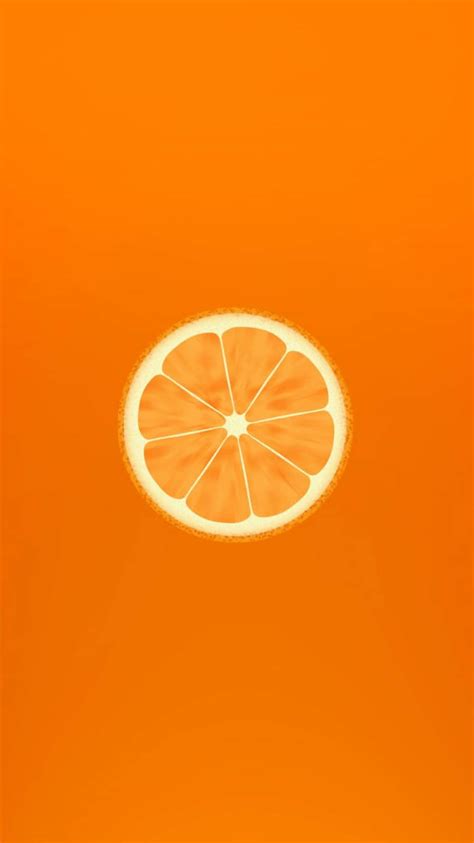 Download Cute Orange Slice Digital Art Wallpaper