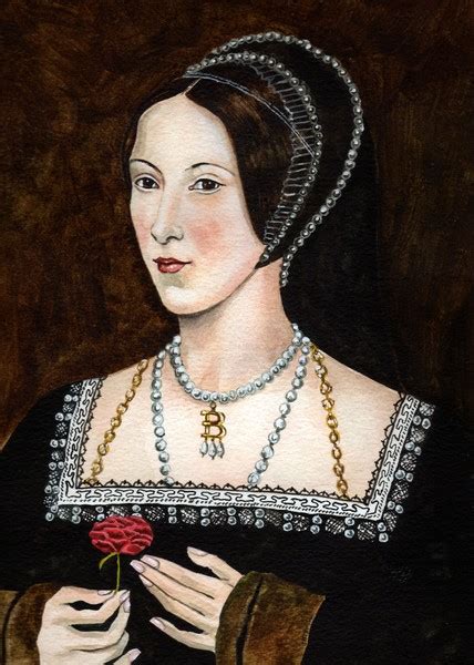Anne Boleyn Rose Portrait By Mark Satchwill Anne