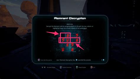 Mass Effect Andromeda Guide How To Solve Remnant Decryption Puzzles Polygon