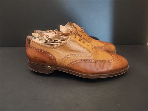 walter genuin hand made italian brown oxford golf shoes size 11 ebay