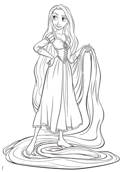rapunzel  tangled coloring page  printable coloring pages