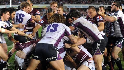 Manly dominated first half on possession and good attack. NRL 2019: Manly Sea Eagles v Melbourne Storm, Battle of ...