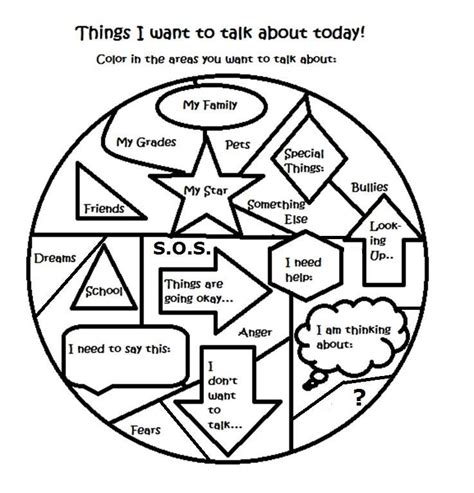 Free Art Therapy Counseling Group Activity Worksheet Therapy