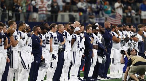 Cowboys Players Ponder Kneeling During National Anthem Nbc 5 Dallas