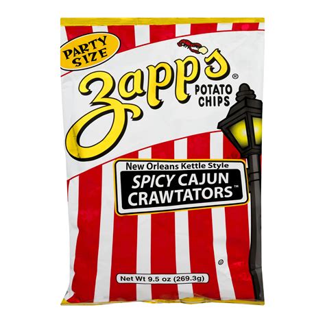 Zapps New Orleans Kettle Style Potato Chips Spicy Cajun 95 Oz