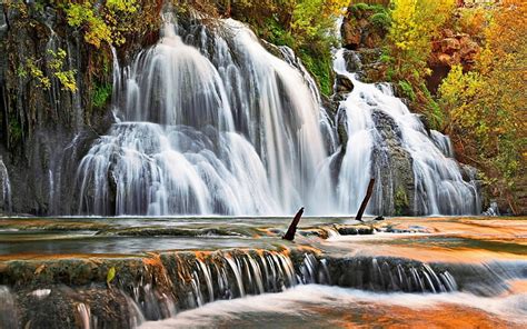 2160x1620px Free Download Hd Wallpaper Autumn Waterfall Cascade