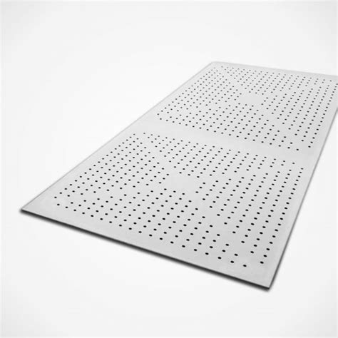 4x8 thickness 12 mm (35 inr / sqf) square perforated acoustic gypsum board 10x10mm hole size: CEILING BOARD (Perforated) - Glo
