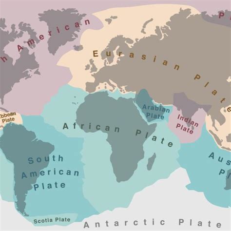 Total Imagen Placas Tectonicas Del Mundo Con Nombres Planisferio