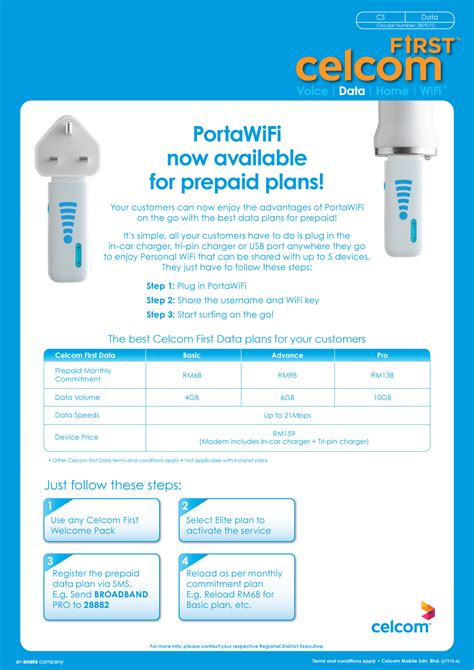 Subscription codes are valid as per our last update. CELCOM PORTA WIFI - Asiya Glotech