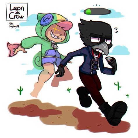 Leon is a legendary brawler who has the ability to briefly turn invisible to his enemies using his super. Leon and Crow by Yangch0 on DeviantArt | Игровые арты