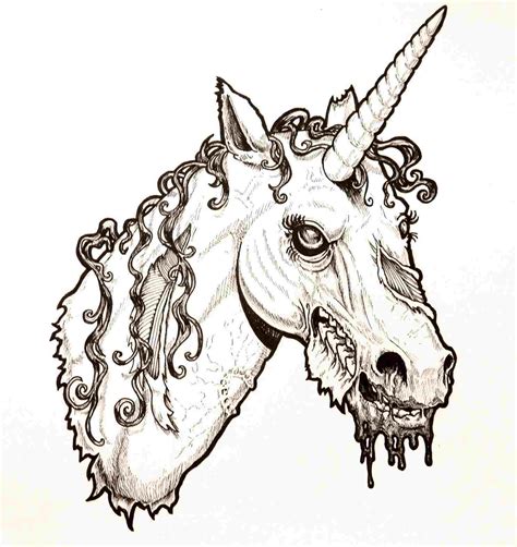 Unicorn Head Drawing Easy At Explore Collection Of