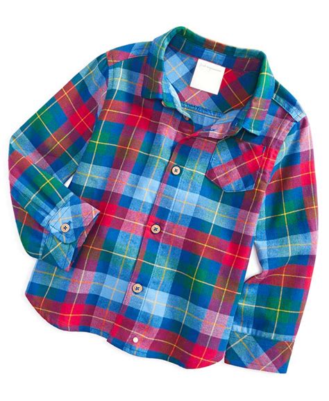 First Impressions Baby Boys Plaid Flannel Shirt Created For Macys