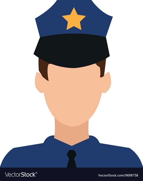 Police Officer Icon Royalty Free Vector Image Vectorstock