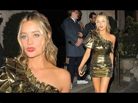 Laura Whitmore Puts On A Very Leggy Display In A Gold Metallic