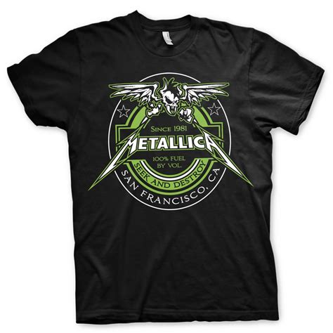 I'm looking for a ride the lightning shirt to buy, but the track list should be printed on the back. Metallica - Fuel Black T-shirt - Probity Wholesale