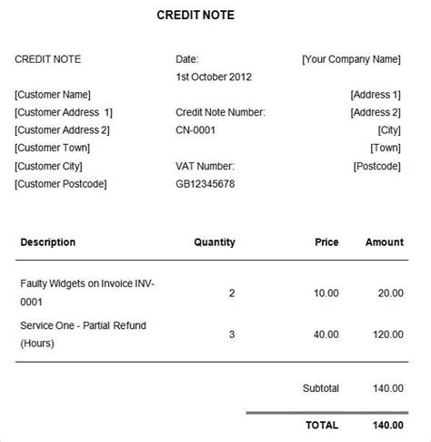 Sample of credit note in malaysia. 21+ Credit Note Templates - Word, Excel, PDF | Free ...