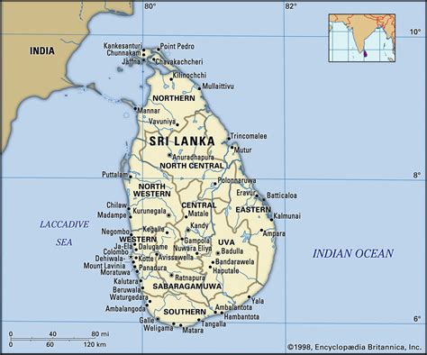 Карта Шри Ланки описание страны география информация столица факты