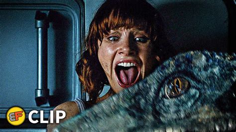Raptors Chase Scene Jurassic World 2015 Movie Clip Hd 4k Youtube
