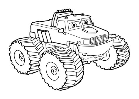 Monster Truck Coloring Pages Printable Free