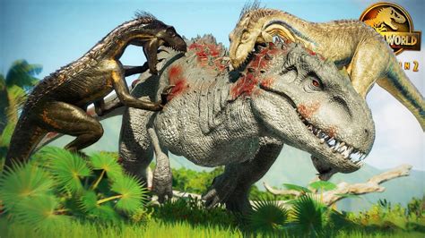 Indoraptors Pack Hunt Indominus Rex Now Jurassic World Evolution 2 Youtube
