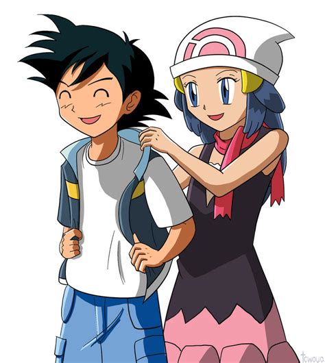 Ash And Dawn 1 By Tcwoua On Deviantart