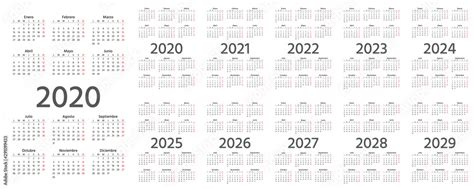 Spanish Calendar 2022 2023 2024 2025 2026 2027 2028 2029 2030 Agenda