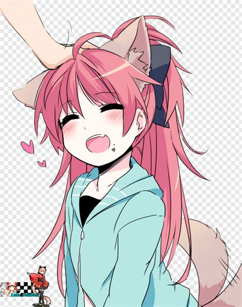 Neko Ears Cute Anime Dog Girl Transparent Png 585x741 5705559