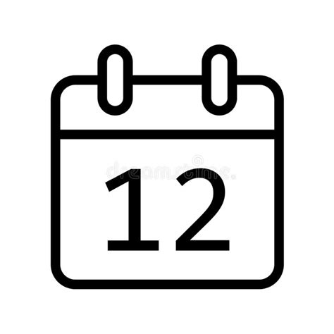 Set Twelve Month Calendar 2012 Stock Vector Illustration Of Diary
