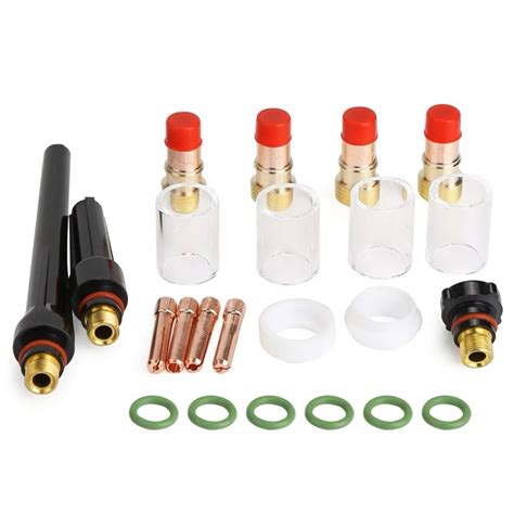 Pcs Tig Welding Torch Accessories Kit Body Glass Cup Alumina Nozzle
