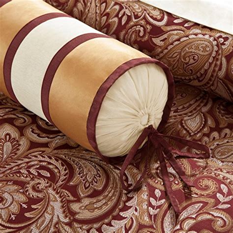 Madison Park Aubrey King Size Bed Comforter Set Bed In A Bag Burgundy