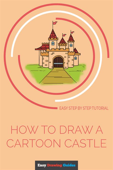How To Draw A Cartoon Castle In A Few Easy Steps Easy Drawing Guides