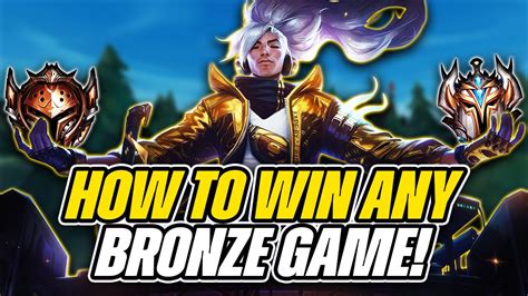 How To Win Any Game In Bronze With Yasuo League Of Legends Youtube