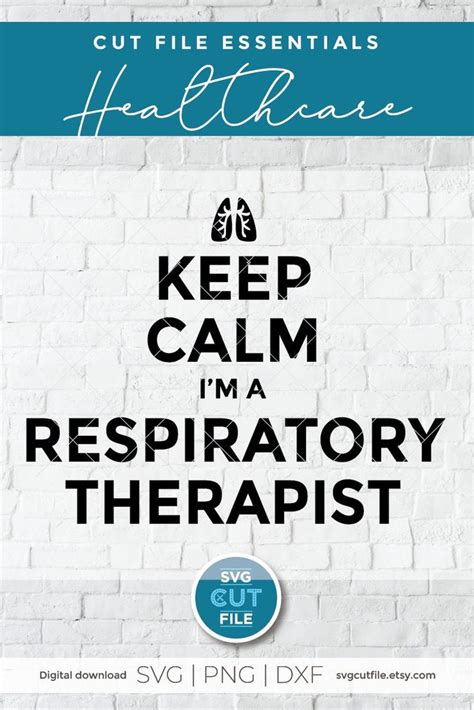 Respiratory Therapist Svg Keep Calm Svg Rt Sublimation Svg Breath