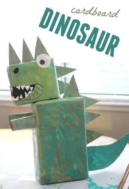 Collaborative Cardboard Dinosaur Art - Toddler Approved | Dinosaur