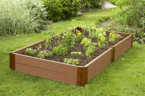 Frame It All Composite Raised Bed 4x8 Rectangle 2 Profile