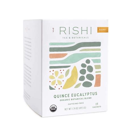 Rishi Tea Quince Eucalyptus Organic Botanical Blend Tea Sachets