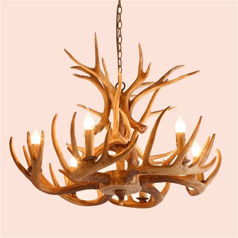 The antler was dye stabilized with cactus juice and cast in alumilite. Luxury Cottage Style Faux Deer Antler Resin Branch ...