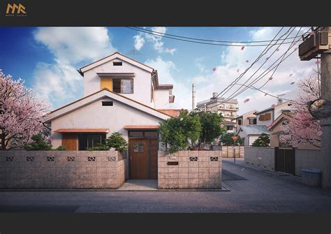 Materials & high resolution textures are included. Nobita House on Behance