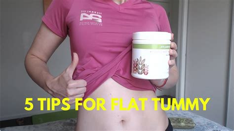 Learn how to flatten your tummy in 4 weeks without exercise: My 5 Tips For A Flat Tummy | SandraH24Coach - YouTube