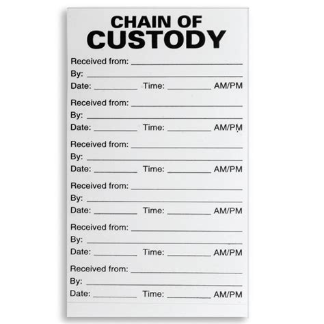 Chain Of Custody Coc The Basics Teris