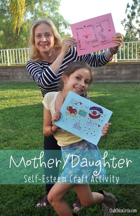 Motherdaughter Self Esteem Craft Activity Idea Daughter Activities