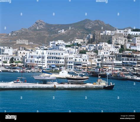 Greece Naxos Island The Marina Stock Photo Alamy