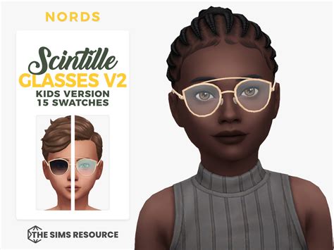 Scintille V2 A Sims 4 Cc Glasses For Kids