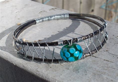 Woven Wire Bangle Bracelet How To Make A Wire Bracelet Jewelry